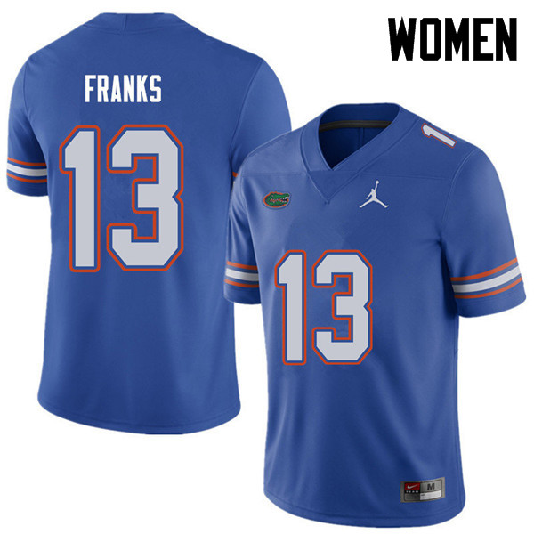Jordan Brand Women #13 Feleipe Franks Florida Gators College Football Jerseys Sale-Royal